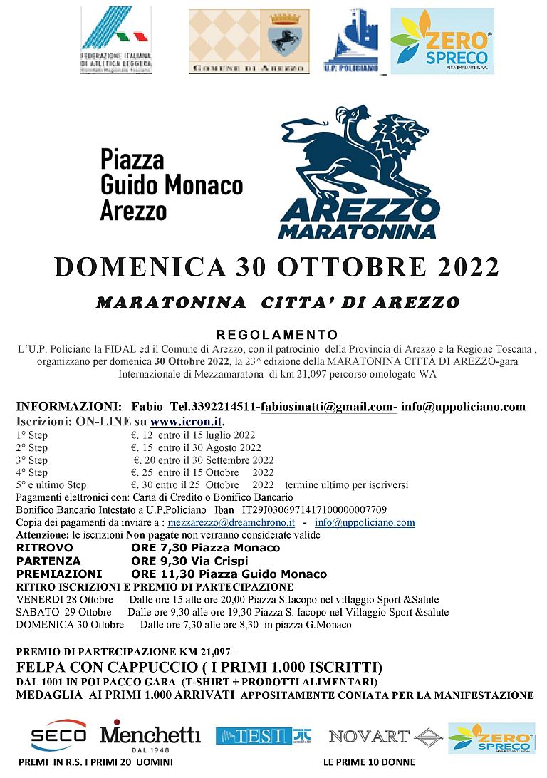 23 Maratonina Citt di Arezzo